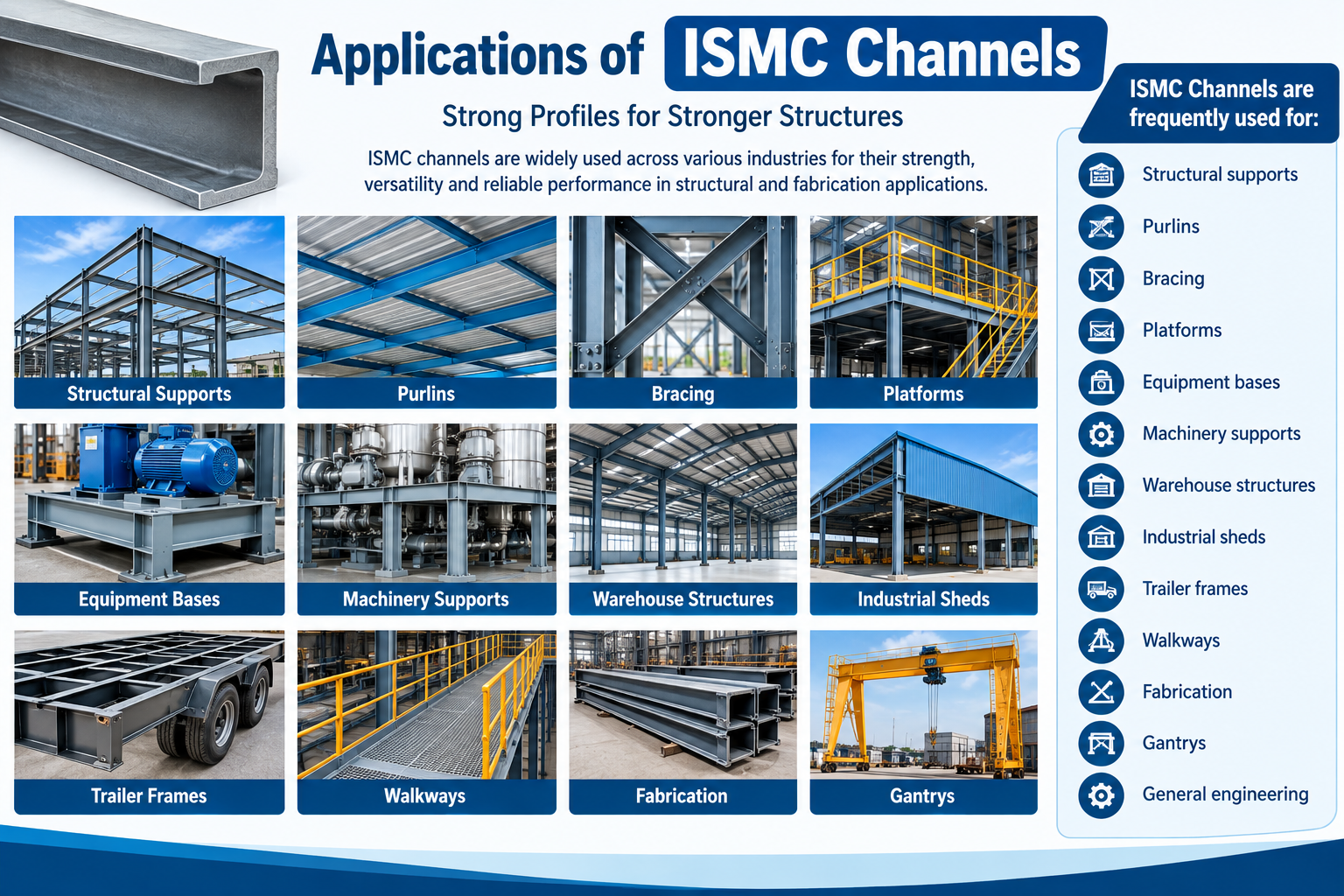 ISMB & ISMC Weight Chart 2026 – Kg/m as per IS 808 ISMB & ISMC Weight Chart 2026 – Kg/m as per IS 808