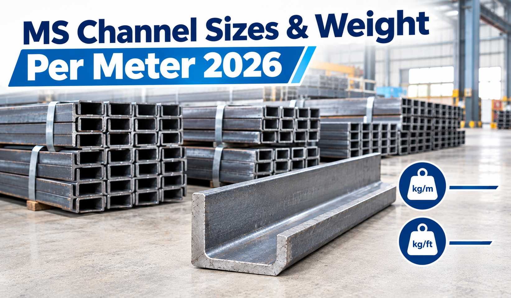 MS Channel Sizes & Weight