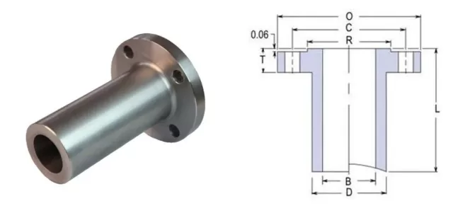 Stainless Steel 304 Long Weld Neck Flange Manufacturers In India