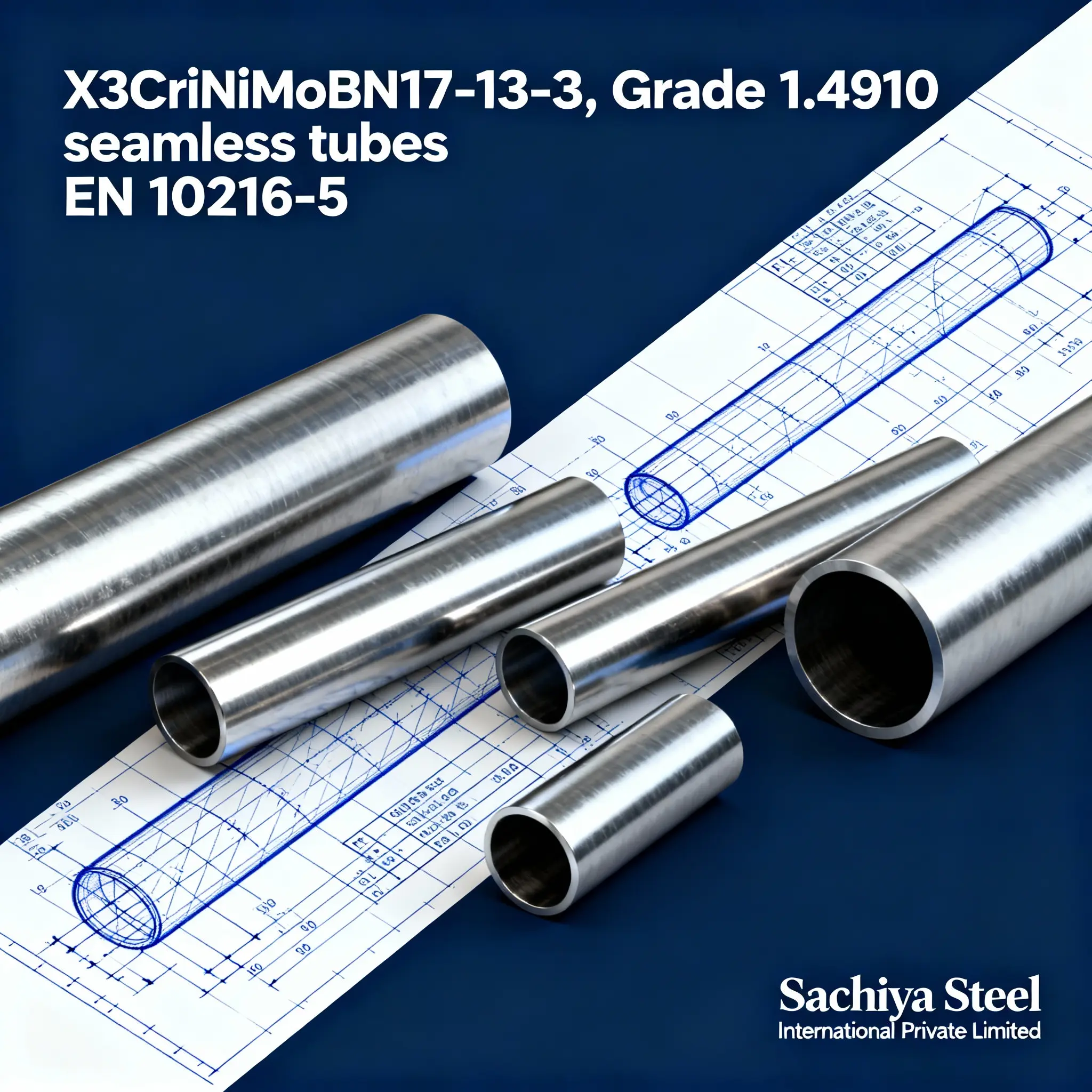 X3CrNiMoBN17-13-3, Grade 1.4910 Seamless Tubes EN 10216-5