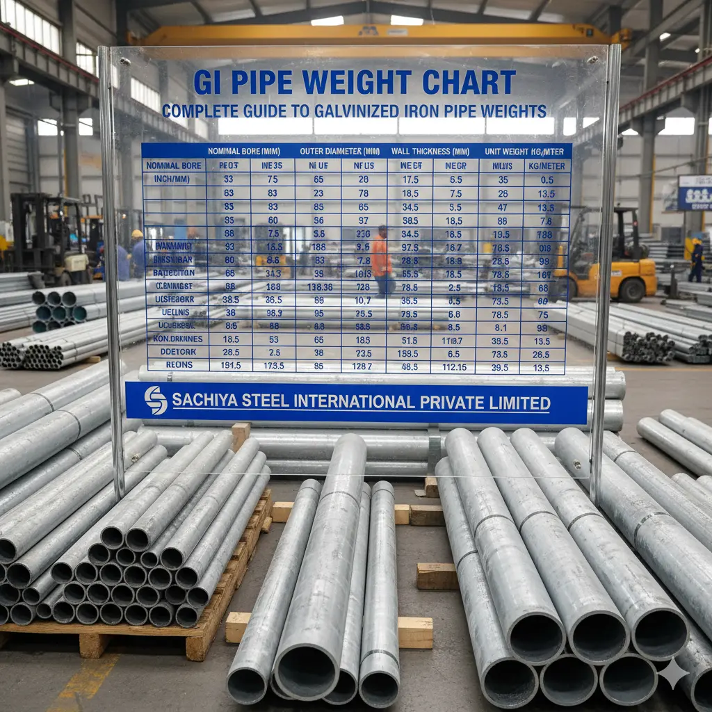 GI Pipe Weight Chart for Accurate Sizing and Pricing