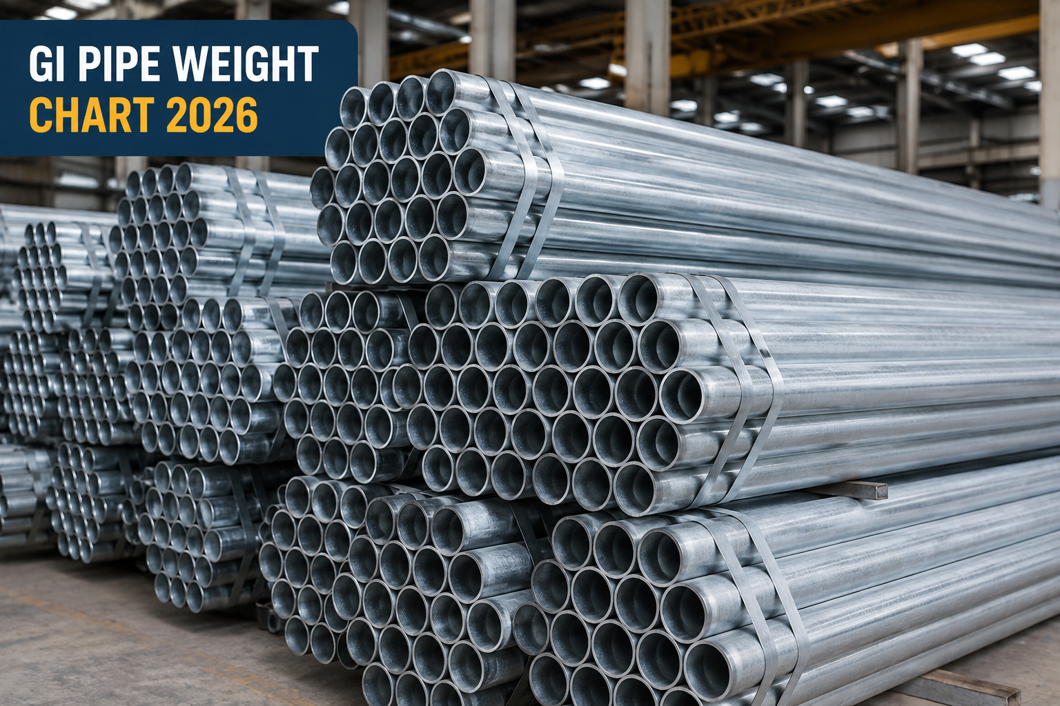 GI Pipe Weight Chart 2026: Complete Guide to GI Pipe Weights